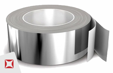 Алюминиевая лента серебристо-серая В95А 0,89х2000 ГОСТ 13726-97
