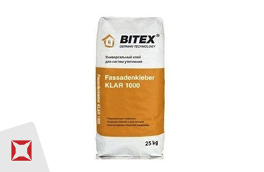 Штукатурно-клеевая смесь Bitex 25 кг для пенополистирола