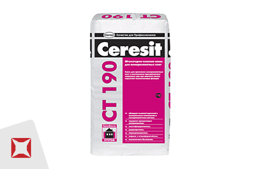 Штукатурно-клеевая смесь Ceresit СТ190 25 кг для минеральной ваты