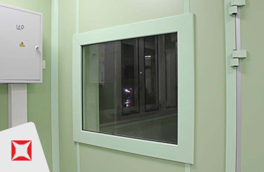 Окна свинцовые C1 420х465х140 мм ГОСТ 31114.2-2012 рентгенозащитные