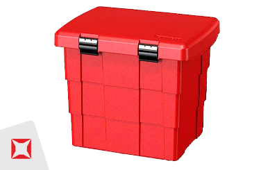 Ящик для песка 0.22 м3 красный